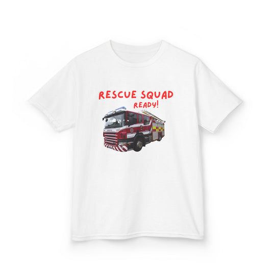 Kids Fire Truck Tee - Rescue Squad Ready!