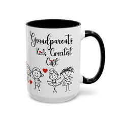 Grandparents' Greatest Gift Coffee Mug - Cute Family Design for Special Moments