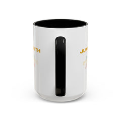 Juneteenth Accent Coffee Mug - Power, Strength, Justice - Celebration Gift for Heritage Awareness