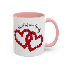 Heart of Our Family Accent Coffee Mug