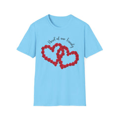 Heart of Our Family T-Shirt - Floral Love Design