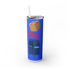 Postal Worker Skinny Tumbler with Straw