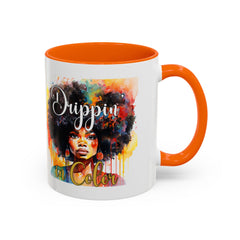 Drippin' in Color Coffee Mug - Afrocentric Drinkware for Proud Individuals