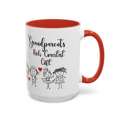 Grandparents' Gift Coffee Mug - Kids' Greatest Love Design