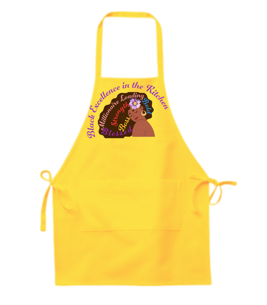 Black Excellence in the Kitchen Apron