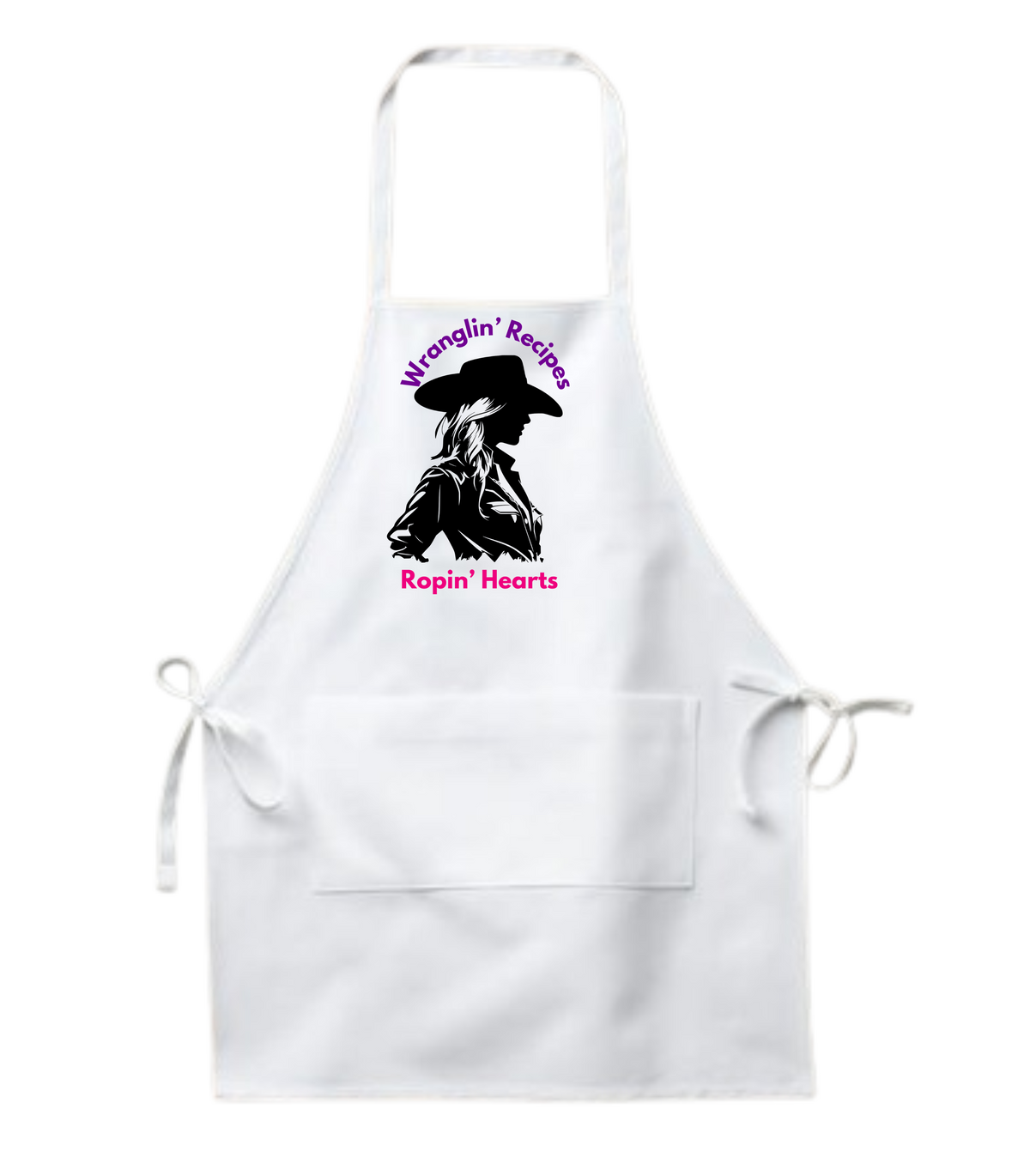 Wranglin' Recipes Ropin Hearts Apron